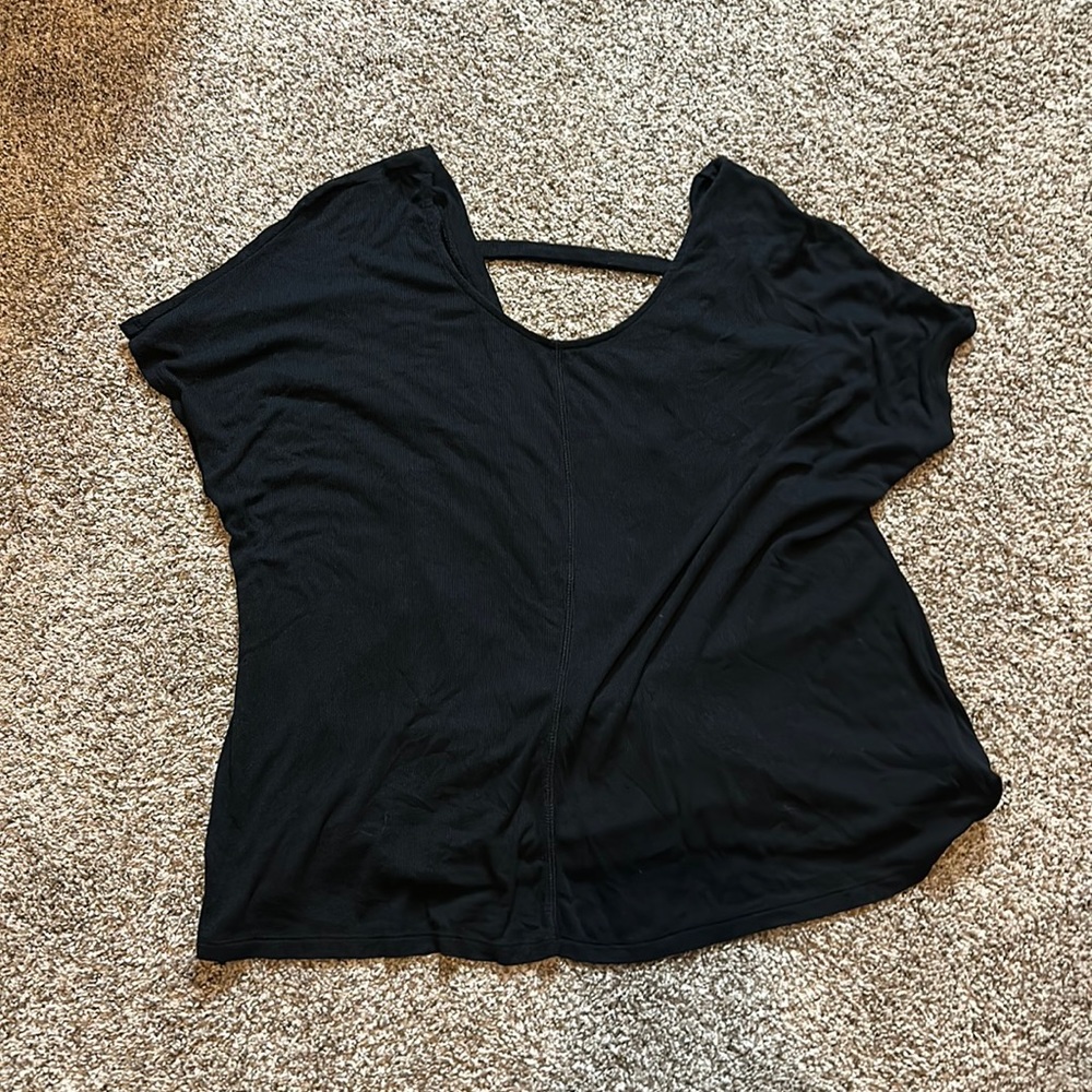Express one eleven scoop back top